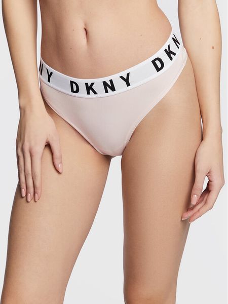 DKNY Stringi DK4529 Różowy. Czerwone stringi damskie DKNY, s, bez wzorów, z bawełny. Za 69.99 zł.