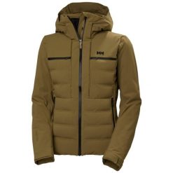 Damska kurtka narciarska Helly Hansen Alphelia Elevate. Brązowe kurtki damskie Helly Hansen, l, bez wzorów, z elastanu, długie, bez kaptura, narciarskie, primaloft. Za 1,919.20 zł.