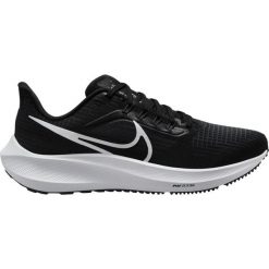 Obuwie do Biegania dla Dorosłych Nike Air Zoom Pegasus 39 Czarny. Czarne obuwie sportowe damskie Nike, bez wzorów, z gumy, do biegania. Za 481.00 zł.
