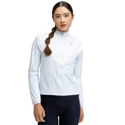 Damska rowerowa kurtka przeciwdeszczowa Kolarstwo Siroko J2-W Zarza. Niebieskie kurtki damskie SIROKO, bez wzorów, z nylonu, rowerowe. Za 462.00 zł.