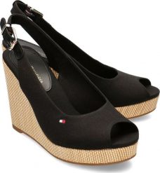 Tommy Hilfiger Tommy Hilfiger Iconic Elena Sling Back Wedge - Sandały Damskie - FW0FW04789 BDS 41. Sandały damskie Tommy Hilfiger, bez wzorów, bez obcasa, bez zapięcia. Za 294.32 zł.