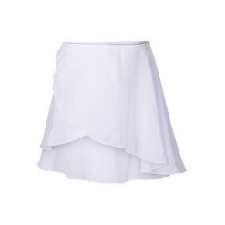 Spódniczka fitness dla dzieci do baletu Lucia. Białe spódniczki dla dziewczynek DOMYOS. W wyprzedaży za 11.99 zł.