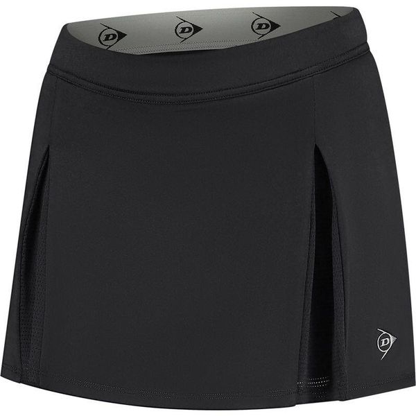 Spódniczka tenisowa damska Dunlop Club Skirt. Czarne spódnice damskie Dunlop, bez wzorów, sportowe, sportowe. Za 139.99 zł.