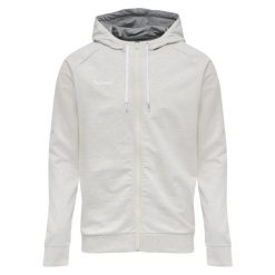 Bluza z kapturem sportowa męska Hummel Go Cotton Zip Hoodie. Szare bluzy męskie Hummel, l, bez wzorów, z kapturem. Za 98.00 zł.