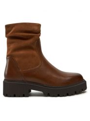 Caprice Botki 9-26439-43 Brązowy. Brązowe botki damskie Caprice, ze skóry, bez obcasa, na płaskiej podeszwie, bez zapięcia. Za 599.99 zł.