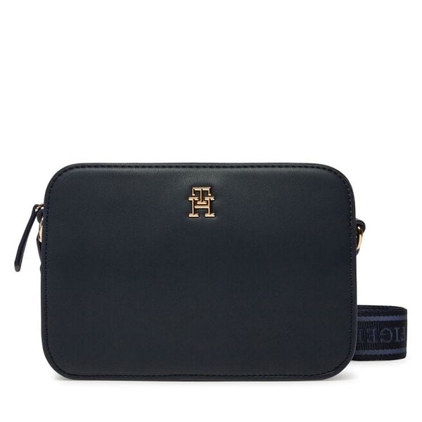 Torebka Tommy Hilfiger. Niebieskie listonoszki damskie Tommy Hilfiger, bez wzorów, bez dodatków. Za 259.99 zł.