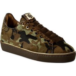Tenisówki HÖGL - 4-110327 Olive 5500. Zielone półbuty damskie HÖGL, bez wzorów, z gumy, bez obcasa, na płaskiej podeszwie, bez zapięcia. W wyprzedaży za 519.00 zł.