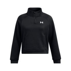Damski top treningowy z zamkiem błyskawicznym 1/2 Under Armour Fleece® Pro. Białe koszulki sportowe damskie Under Armour, bez wzorów, sportowe, bez kołnierzyka. W wyprzedaży za 238.20 zł.