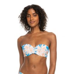 Góra od stroju kąpielowego ROXY PT Love The Beach Vibe. Niebieskie bikini damskie Roxy, xs, bez wzorów. Za 89.99 zł.