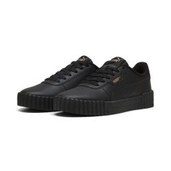 Damskie sneakersy Carina 3.0 PUMA Black Gold. Czarne obuwie sportowe damskie Puma, bez wzorów, tenisowe. Za 279.00 zł.