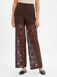 Y.A.S spodnie z koronką Kobiety Koronka brązowy, 36. Brązowe spodnie materiałowe damskie Y.A.S., l, bez wzorów, z koronki. Za 349.95 zł.