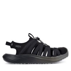 Sandały Keen. Czarne sandały damskie Keen, bez wzorów, bez obcasa, na płaskiej podeszwie, bez zapięcia. Za 499.99 zł.