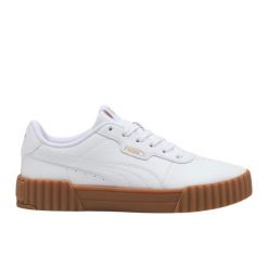 Buty Puma Carina 3.0 400365 07 białe. Białe obuwie sportowe damskie bez wzorów, z gumy. Za 338.63 zł.