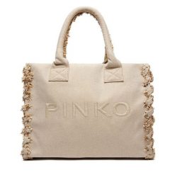 Torebka PINKO. Brązowe torebki do ręki damskie Pinko, bez wzorów, klasyczne, bez dodatków. Za 449.99 zł.
