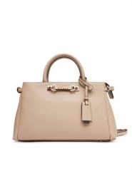 Guess Torebka Lefia HWBG96 44060 Beżowy. Brązowe torebki do ręki damskie Guess, z aplikacjami, ze skóry, bez dodatków. Za 449.99 zł.