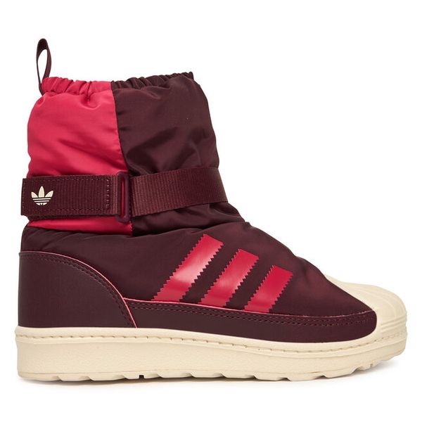 Śniegowce adidas. Czerwone śniegowce dziewczęce Adidas, bez zapięcia. Za 369.99 zł.