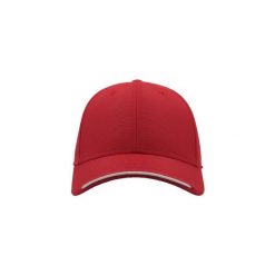 Estoril Jacquard Weave 6 Panel Cap. Czerwone czapki i kapelusze damskie ATLANTIS, bez wzorów. Za 56.99 zł.