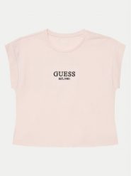 Guess T-Shirt J4BI34 J1314 Różowy Boxy Fit. Czerwone t-shirty i topy dla dziewczynek Guess, z aplikacjami, z bawełny, bez ramiączek. Za 59.99 zł.