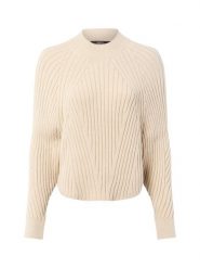 Someday sweter z dzianiny - Touann Kobiety beżowy, M. Brązowe swetry damskie someday., m, bez wzorów, z dzianiny, bez kołnierzyka, bez ramiączek, bez kaptura. Za 279.95 zł.