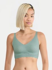 Sloggi Biustonosz top Zero Feel Bliss 10219598 Zielony. Zielone biustonosze Sloggi, bez wzorów, z syntetyku. Za 126.00 zł.