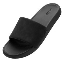 Damskie Klapki Kubota Premium Suede Essence Czarne 41. Czarne klapki damskie Kubota, bez wzorów, bez obcasa. Za 159.99 zł.
