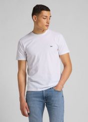 MESKA KOSZULKA LEE SS PATCH LOGO TEE WHITE 112113578. Białe t-shirty męskie Lee, xl, bez wzorów, bez kołnierzyka. Za 79.99 zł.