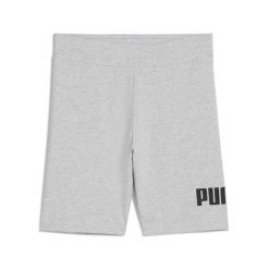 Szorty dziewczęce Puma Essentials No. 1 Logo. Szare spodenki dla dziewczynek Puma, bez wzorów, sportowe. Za 165.00 zł.