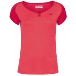 Koszulka tenisowa damska z krótkim rekawem Babolat Cap Sleeve Top. Czerwone koszulki sportowe damskie BABOLAT, xs, bez wzorów, z poliesteru, bez kołnierzyka, bez ramiączek, tenisowe. Za 119.00 zł.