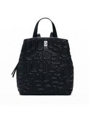 Desigual Plecak Maki 25SAKP47 Czarny. Czarne plecaki damskie Desigual, bez wzorów, ze skóry. Za 189.99 zł.