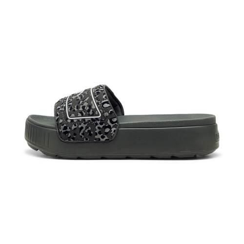 Klapki damskie Puma Karmen Slide. Klapki damskie Puma, bez wzorów, z materiału, klasyczne, bez obcasa. Za 153.99 zł.