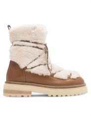 Badura Śniegowce STARK-02W4-013 Brązowy. Brązowe śniegowce i trapery damskie Badura, z materiału. Za 349.99 zł.