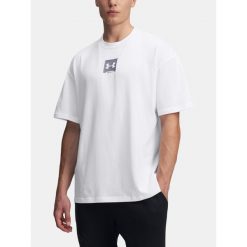 T-Shirt Męski Sportowy Under Armour Hw Os Sm Box. Białe t-shirty męskie Under Armour, m, bez wzorów, sportowe, bez kołnierzyka. W wyprzedaży za 76.11 zł.