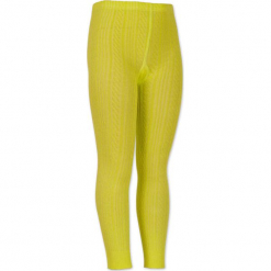 Legginsy "Mighty Tight Woman" w kolorze żółtym. Żółte legginsy dla dziewczynek 4FunkyFlavours Kids, z bawełny. W wyprzedaży za 32.95 zł.