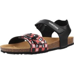 Sandały GEOX J GHITA BOY Czarny. Czarne sandały męskie Geox, z syntetyku, bez zapięcia. Za 120.99 zł.