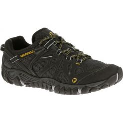 Merrell Buty Turystyczne All Out Blaze Aero Sport Black 9,5 (44). Czarne buty sportowe męskie Merrell, z meshu, bez zapięcia. W wyprzedaży za 359.00 zł.