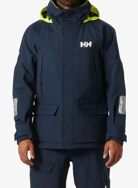 Kurtka przeciwdeszczowa męska Helly Hansen Pier 4.0 Jacket. Niebieskie kurtki męskie Helly Hansen, l, bez wzorów, z materiału, bez kaptura. Za 965.50 zł.