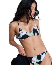 Trójkątny stanik bikini dla Kobiety PRINTED ESSENTIALS Czarny. Czarne bikini damskie Roxy, l, bez wzorów. Za 149.99 zł.