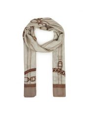 Guess Szal AW5351 VIS03 Beżowy. Brązowe rękawiczki damskie Guess, z aplikacjami, z materiału. Za 199.99 zł.