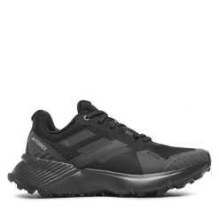 Buty do biegania adidas. Czarne obuwie sportowe damskie Adidas, bez wzorów, do biegania. Za 569.99 zł.