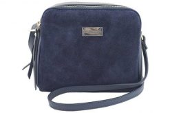 Listonoszka skórzana BARBERINI'S granatowa 710-4. Brązowe torebki shopper damskie Barberinis, bez wzorów, ze skóry, na ramię, bez dodatków. Za 212.99 zł.