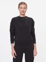 Calvin Klein Bluza Metallic Micro Logo Sweatshirt K20K206961 Czarny Regular Fit. Czarne bluzy damskie Calvin Klein, xl, bez wzorów, z syntetyku, bez kaptura. Za 279.99 zł.