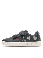 Sneakersy Geox. Niebieskie trampki i tenisówki chłopięce Geox, bez wzorów, bez zapięcia. Za 209.99 zł.
