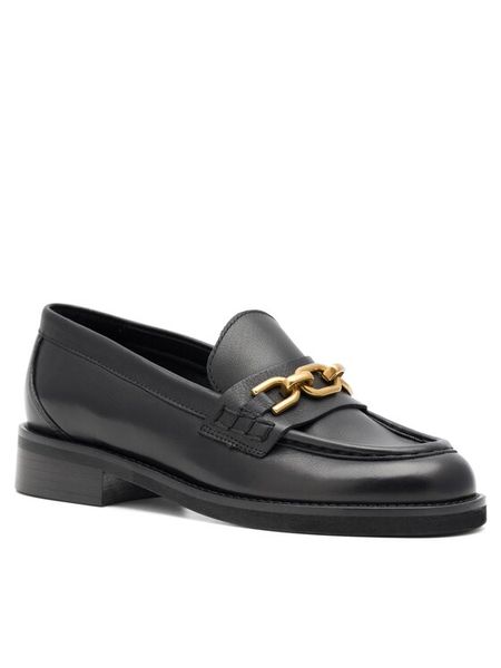 Gino Rossi Loafersy Sara 23SS91 Czarny. Czarne mokasyny damskie Gino Rossi, ze skóry. Za 302.99 zł.