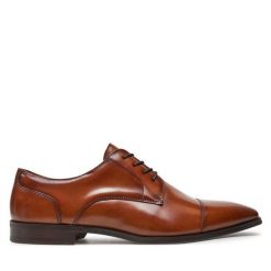 Półbuty Aldo. Brązowe eleganckie półbuty Aldo, wizytowe, bez zapięcia. Za 359.99 zł.