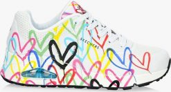 Skechers Buty damskie Skechers UNO SPREAD THE LOVE (155507-WMLT) 38.5. Obuwie sportowe damskie Skechers, bez wzorów. Za 309.75 zł.