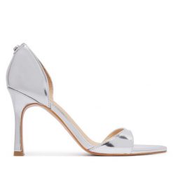 Szpilki Guess. Szare szpilki damskie Guess, z aplikacjami, bez obcasa, bez zapięcia. Za 544.99 zł.