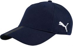 Lekka bawełniania czapka z daszkiem basebolówka granatowa PUMA LIGA CAP. Niebieskie czapki i kapelusze męskie Puma, bez wzorów, z bawełny, klasyczne. Za 49.90 zł.