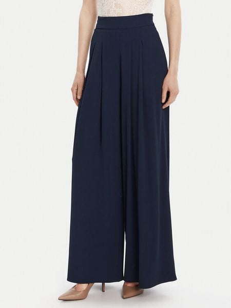 Rinascimento Spodnie palazzo CFC0125495003 Granatowy Wide Leg. Niebieskie spodnie materiałowe damskie Rinascimento, xs, bez wzorów, z materiału. Za 369.99 zł.