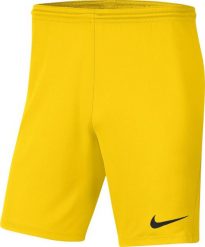 Nike Dry Park III NB K żółte BV6855 718 2XL. Żółte krótkie spodenki sportowe męskie Nike, m, bez wzorów. Za 63.71 zł.