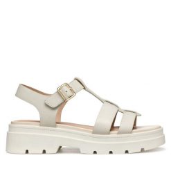 Sandały Geox. Czerwone sandały damskie Geox, bez zapięcia. Za 269.99 zł.